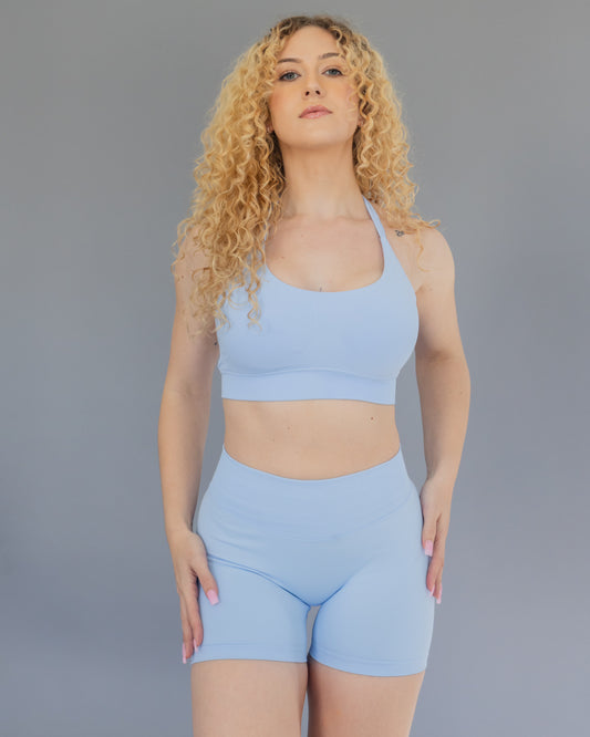 EnerG Halter Sports Bra - Ice Blue